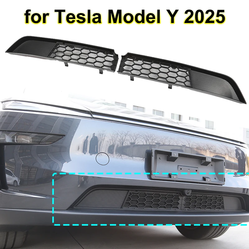 Per Tesla Y Junper 2025 Paraurti Anteriore Inferiore Maglia Griglia Modello Y Launch 2026 Tronco Anteriore Ingresso Aria Anti-insetto Proteggere Parti di Copertura