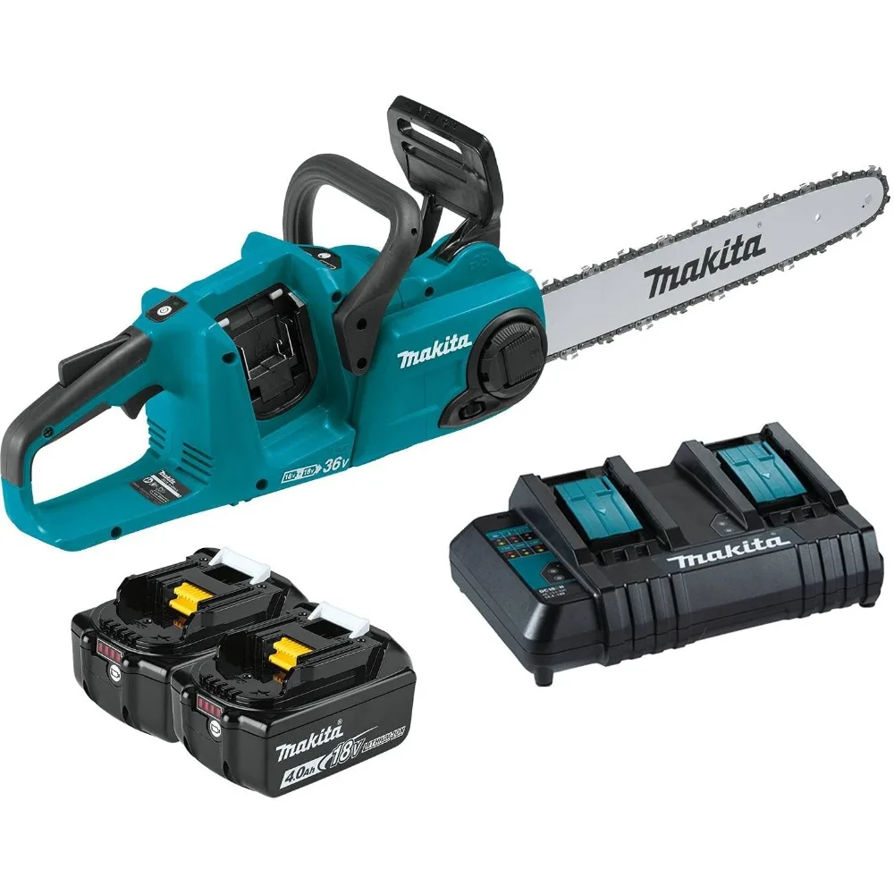 

XCU04CM Brushless (4.0Ah) 36V (18V X2) LXT 16" Chain Saw Kit, Two Batteries, Teal