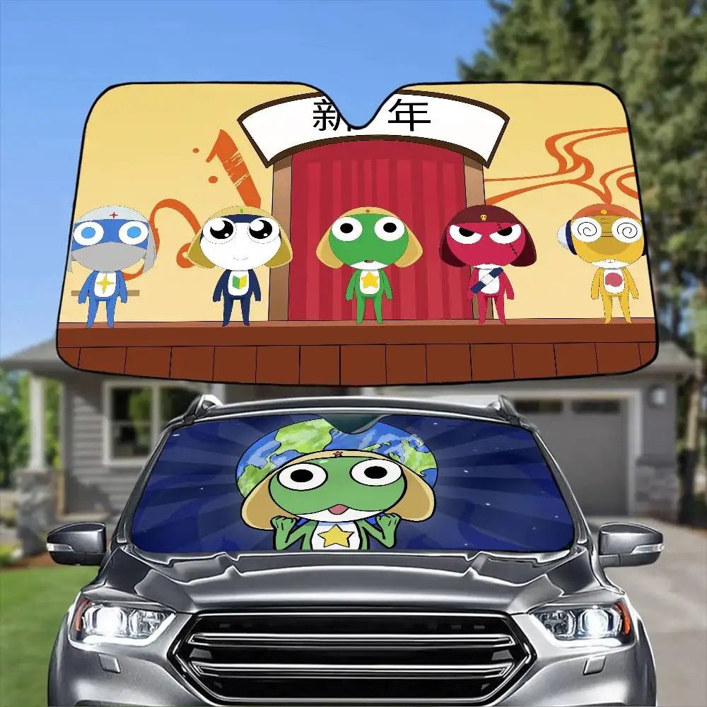 ستائر ظلة للسيارة من Ser-Anime-geant-new-Keroro للزجاج الأمامي مضادة للأشعة فوق البنفسجية حماية أمامية من الشمس واقي تبريد