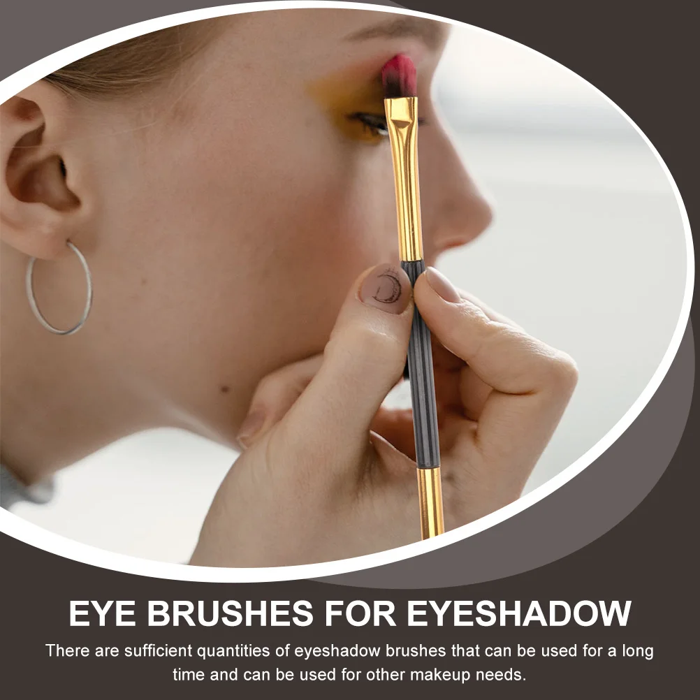 

15pcs Makeup Set Double Sided Eyeshadow Applicators Comfortable Handle Nose Shadow Lip Eyeshadow Brush Brushes Women