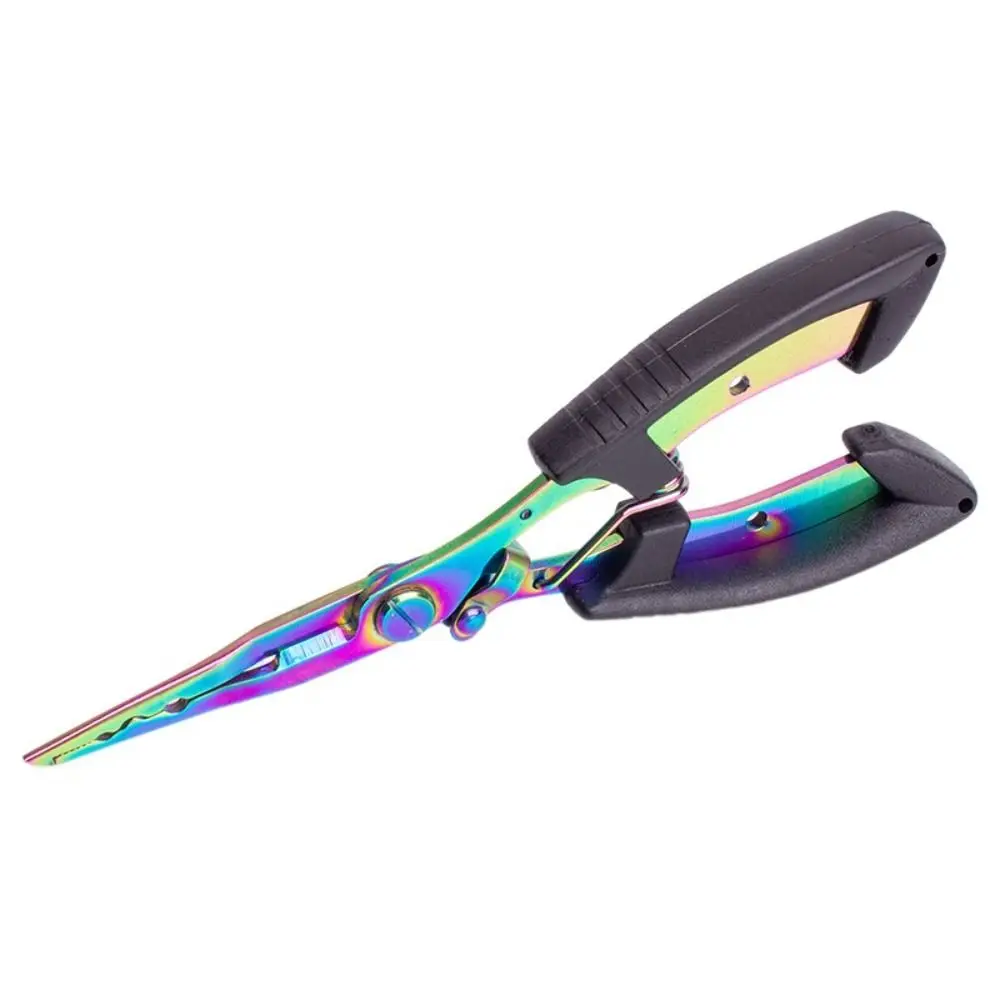 

Stainless Steel Fishing Pliers Anti-slip Curved Mouth Fish Mouth Pliers Hook High-strength Line Cut Luya Pliers Outdoor Camping