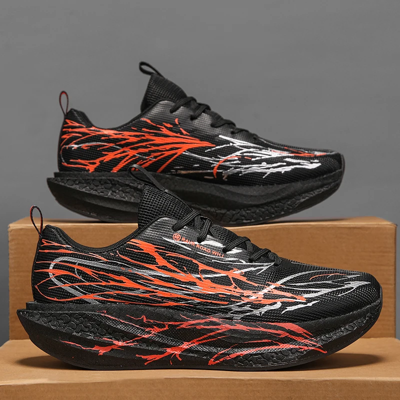 

Унисекс кроссовки для бега с карбоновой пластиной, специализированные марафонские кроссовки для женщин и мужчин, спортивные дышащие легкие технологичные кроссовки для бега.