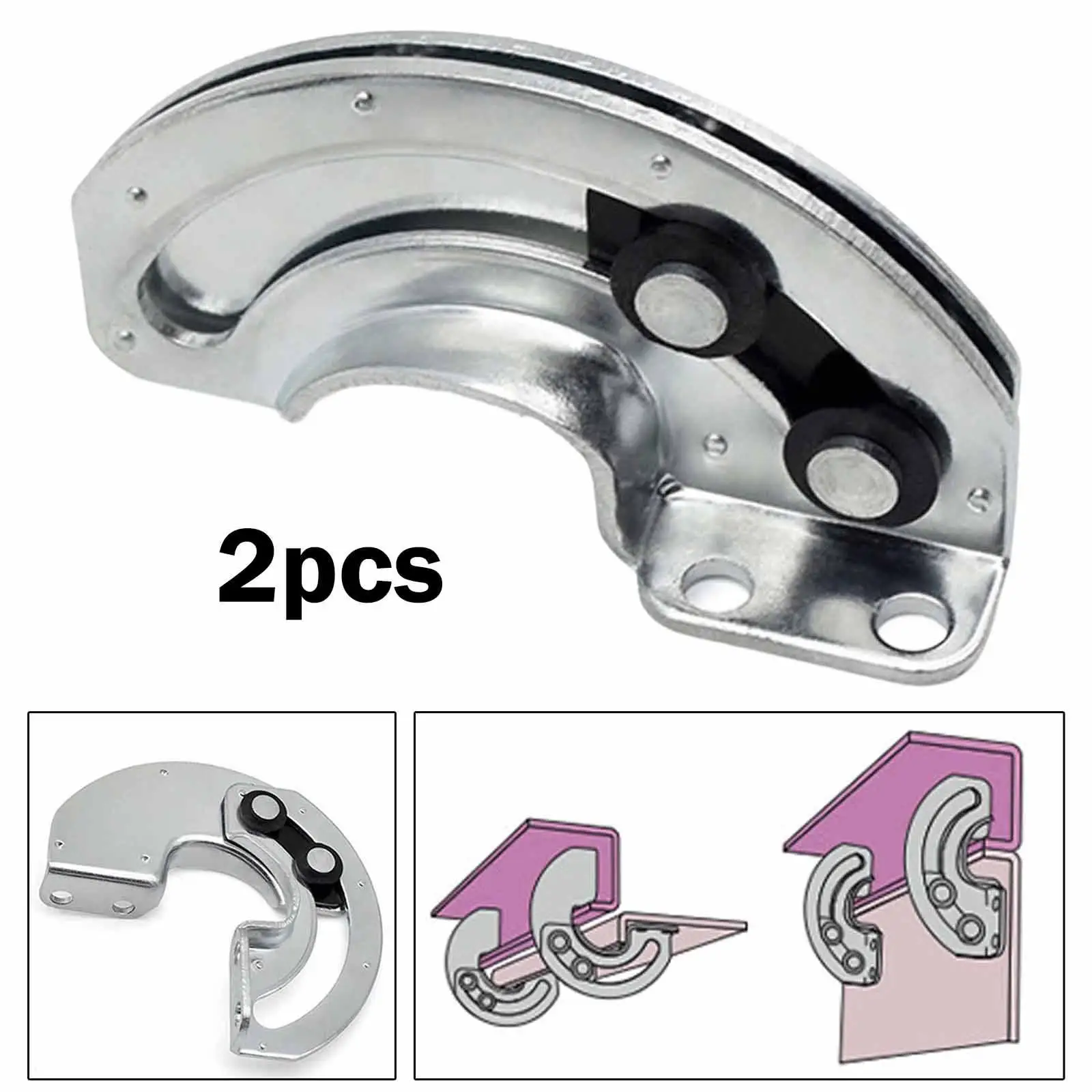 2Pcs Interior Concealed Hinge Accessories Practical Hidden 90 Degree Hinges