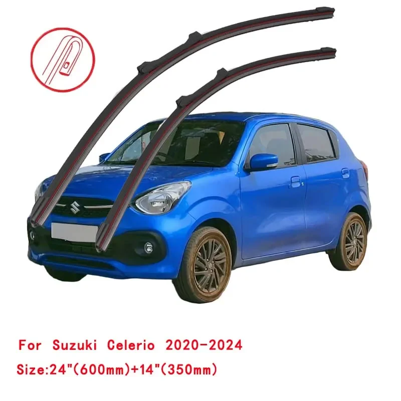 

For Suzuki Celerio 2014-2024 Car Windshield Wiper Blade Front Windscreen Brushes Washer Accessories Cleaning Replacement Parts