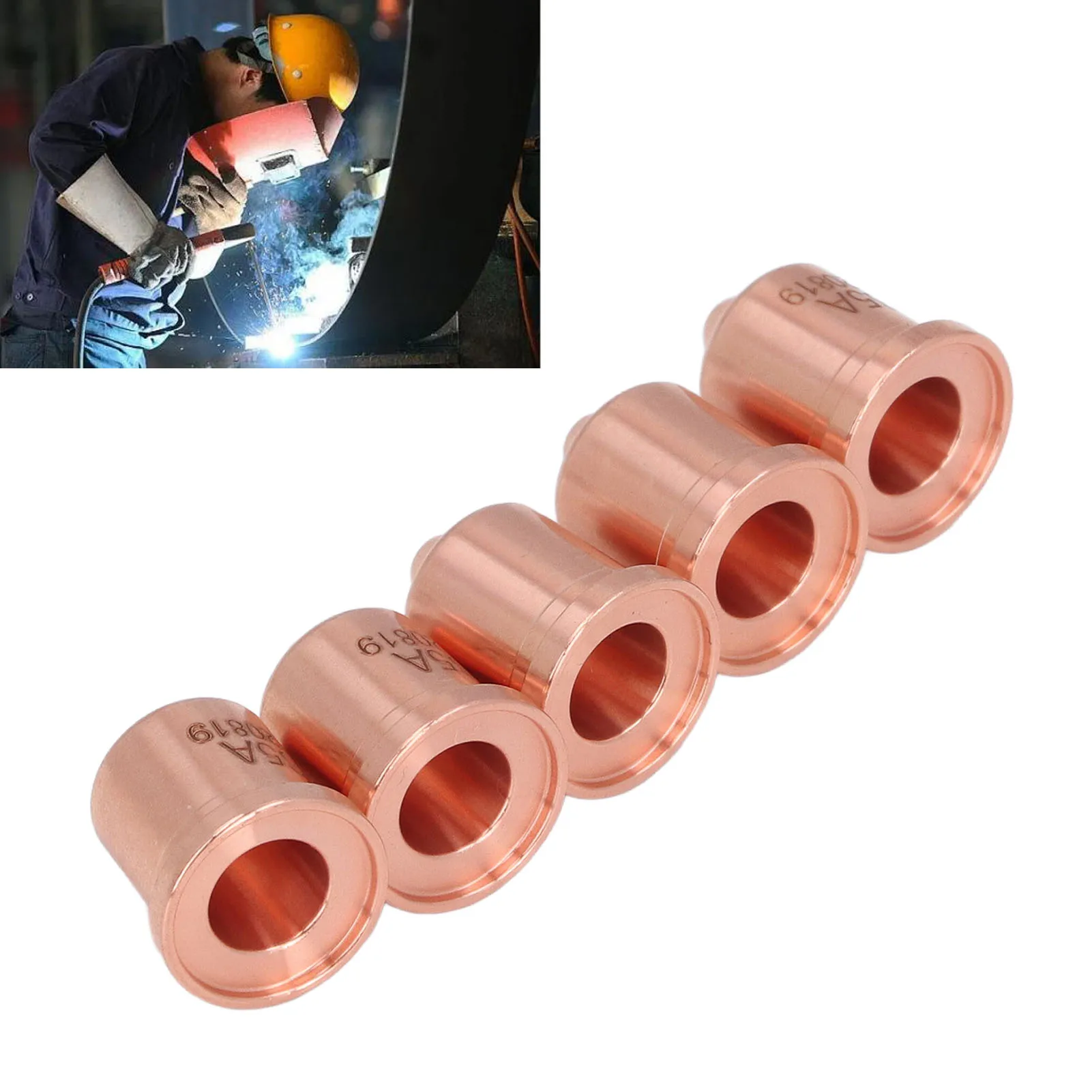 5Pcs Plasma Electrode Tip Brass 220819 Plasma Electrode Tip Set for PMX 65 85 105 65A