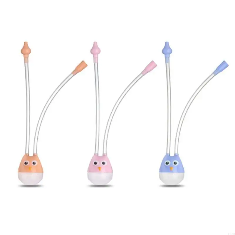 

Baby Nasal Suction Aspirator Nose Cleaner Sucker Tool Cartoon Blue Pink P31B