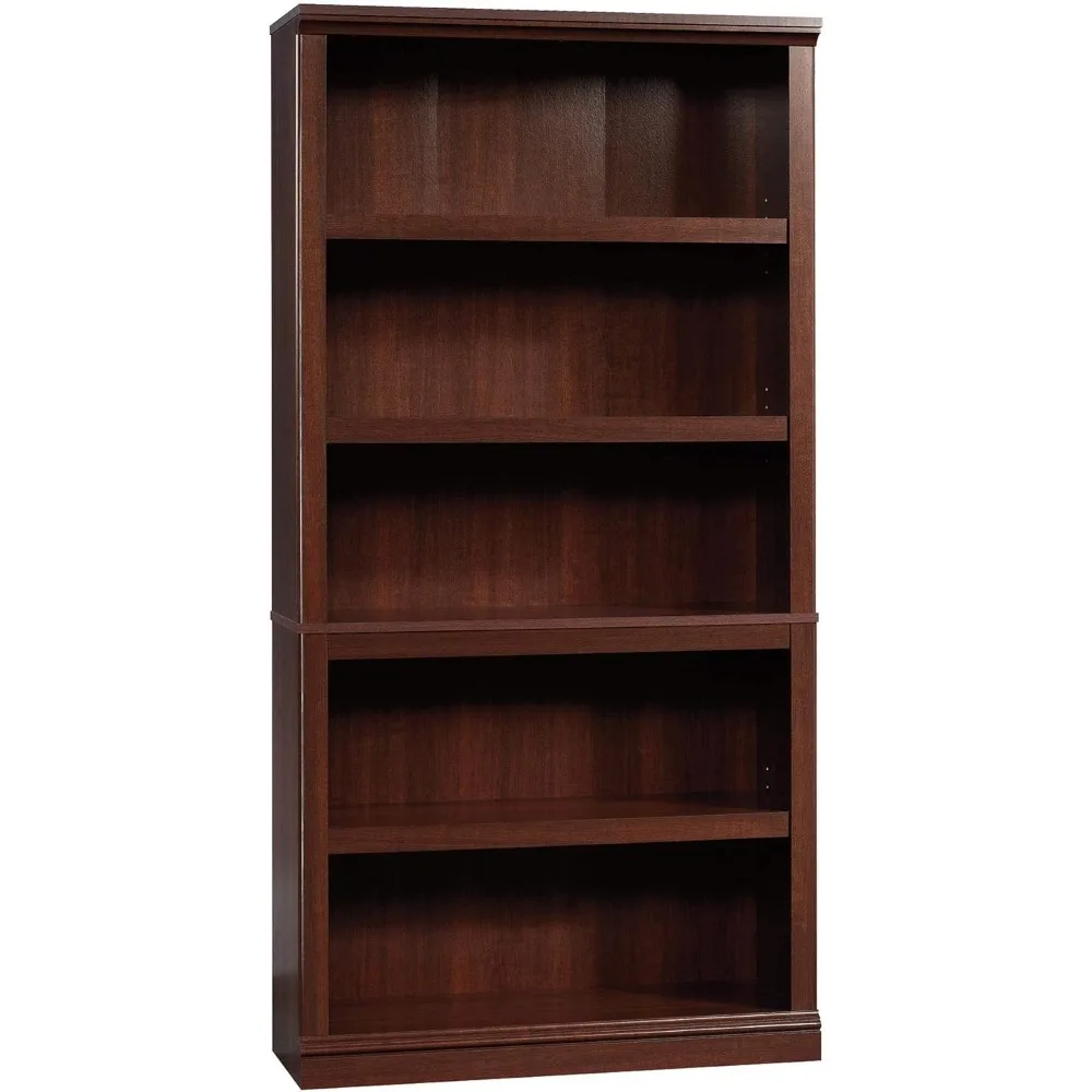 

5 Bookcase/Book Shelf, L: 35.28" x W: 13.23" x H: 69.76", Select Cherry finish Bookcase