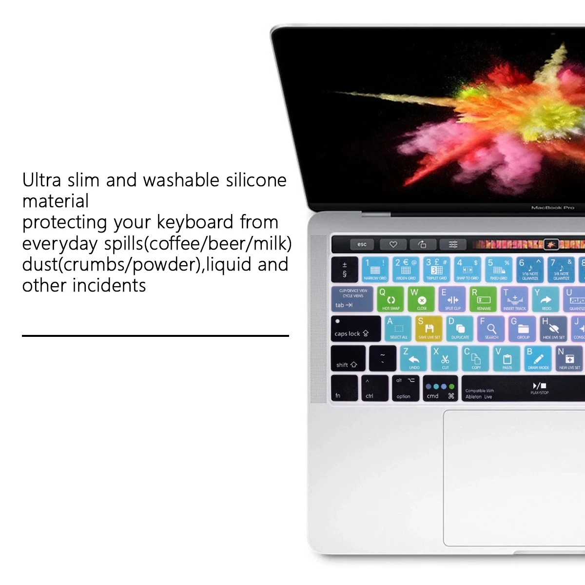 Scelta rapida tastiera Hotkey Cover Layout ue per MacBook Pro13 \