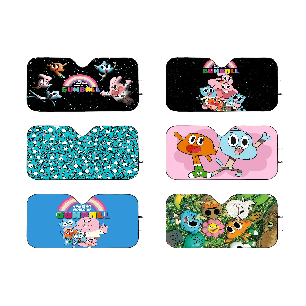 

The Amazing World Of Gumball Cartoon Cartoon Car Window Windscreen Cover Sun Shade Auto Visor Car-covers Car Solar Protection