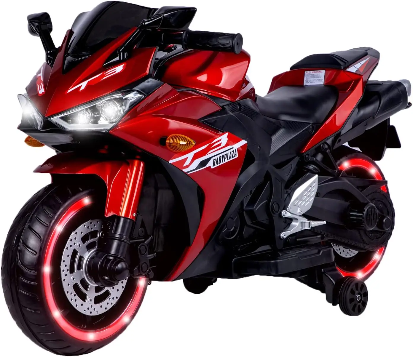 Motocykl 12 V dla dzieci, motocykl akumulatorowy dla dzieci z możliwością ładowania 2 koła Motocykl na elektrycznym motocyklu dla dzieci ze światłem