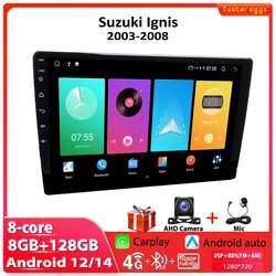Android 12 Car Radio For Suzuki Ignis 2003-2008 Multimedia Video Player Stereo Carplay 4G WIFI GPS Navigation Headunit Autoradio