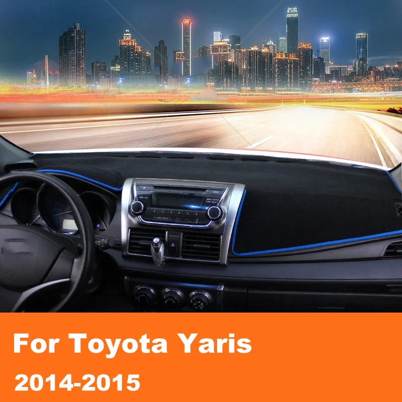 

Car dashboard Avoid light pad Instrument platform desk cover Mats Carpets LHD RHD For Toyota YARIS XP130 2014 2015 Accessories