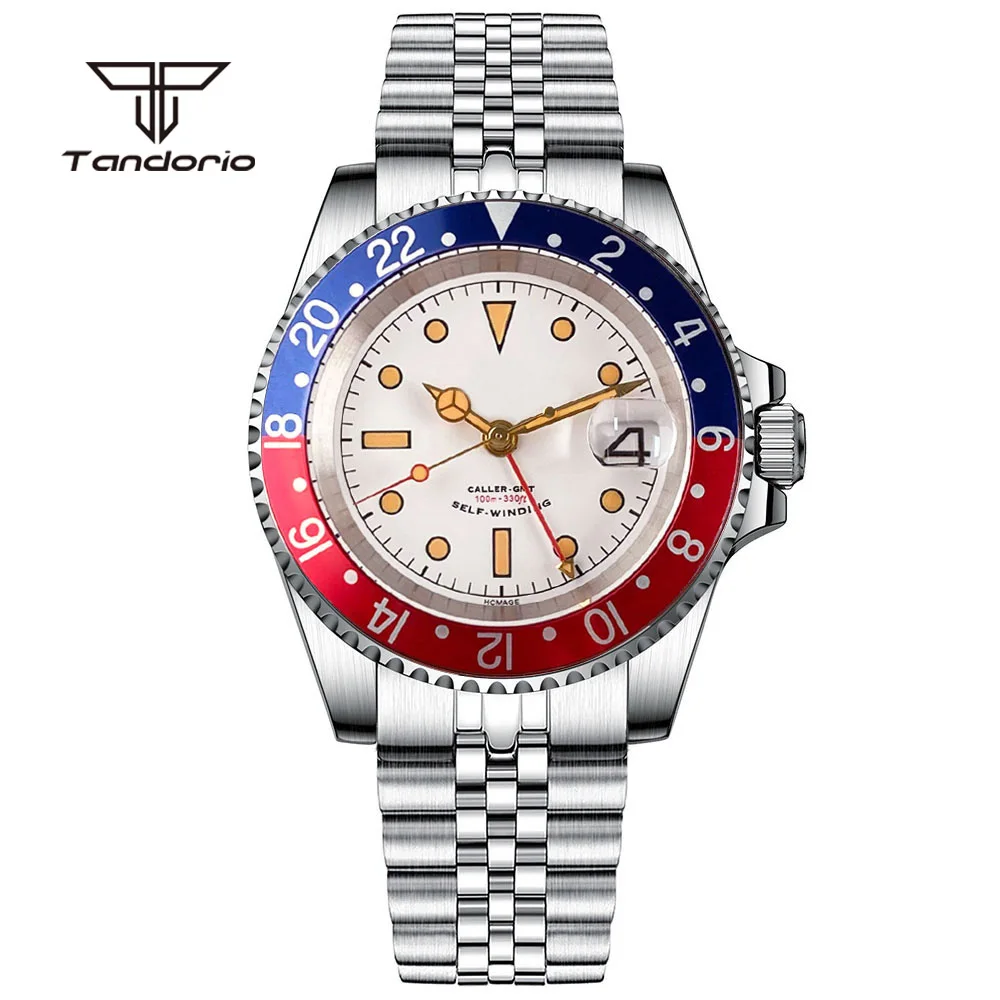 Tandorio GMT Automatic Men's Watch 40mm Sapphire Crystal