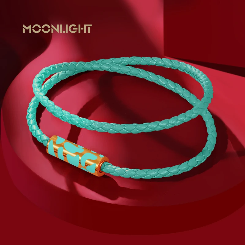 Classics Leopard Bracelets Double Layer Bracelets for Women Stainless Steel Leather Bracelet Female Fashion Jewelry Couple Gift