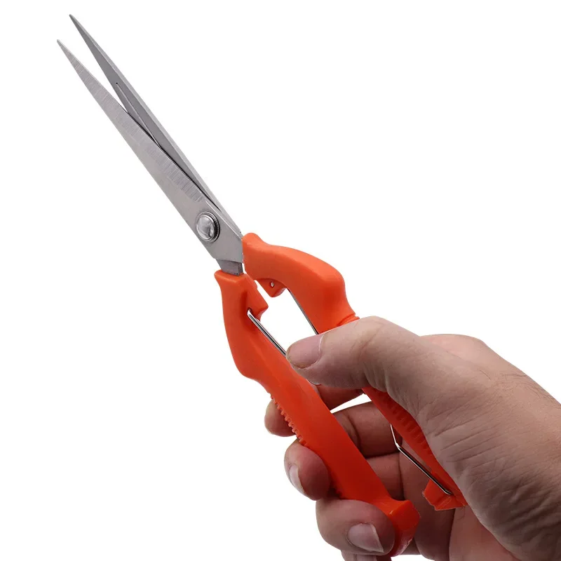 Artı boyutu meyve toplama makas paslanmaz çelik bahçe aracı makas meyve toplama meyve inceltme budama makası araçları