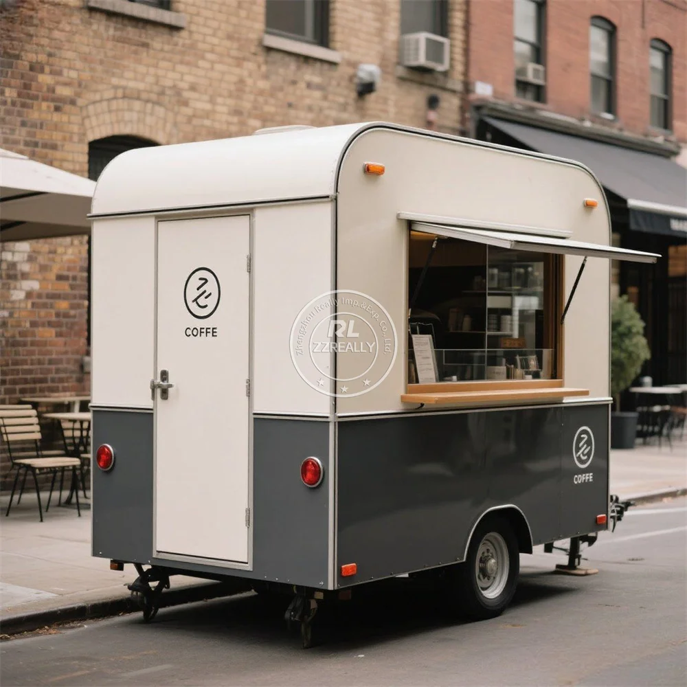 

Mobile Food Trucks Fully Equipped Ice Cream Cart Pizza Coffee Kiosk Street Mobile Food Trailer With Full Kitchen