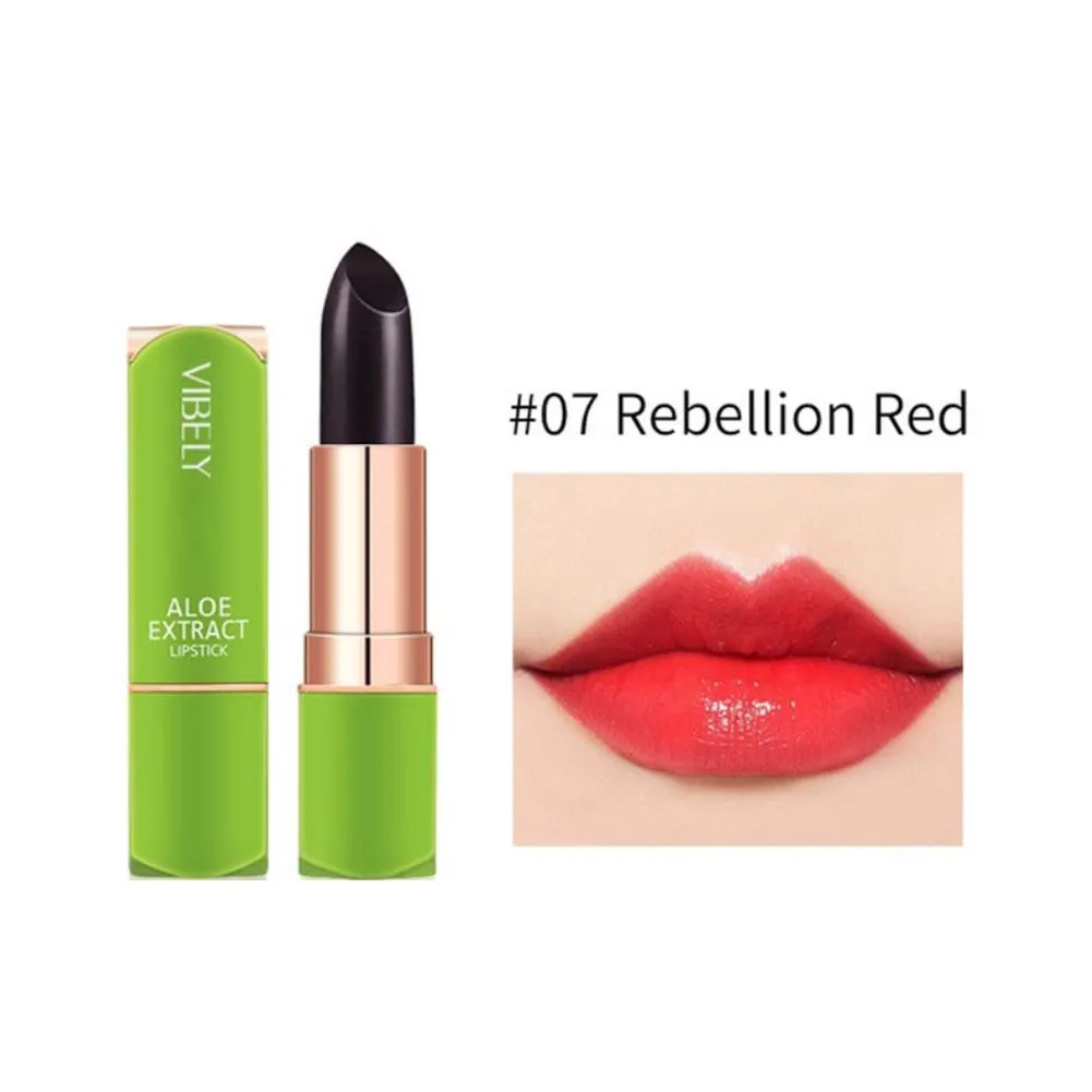 7 Color Aloe Vera Moisturizing Lipstick Long Lasting Nouritious Lip Balm Temperature Changing Color Lipgloss Lip Makeup Comestic