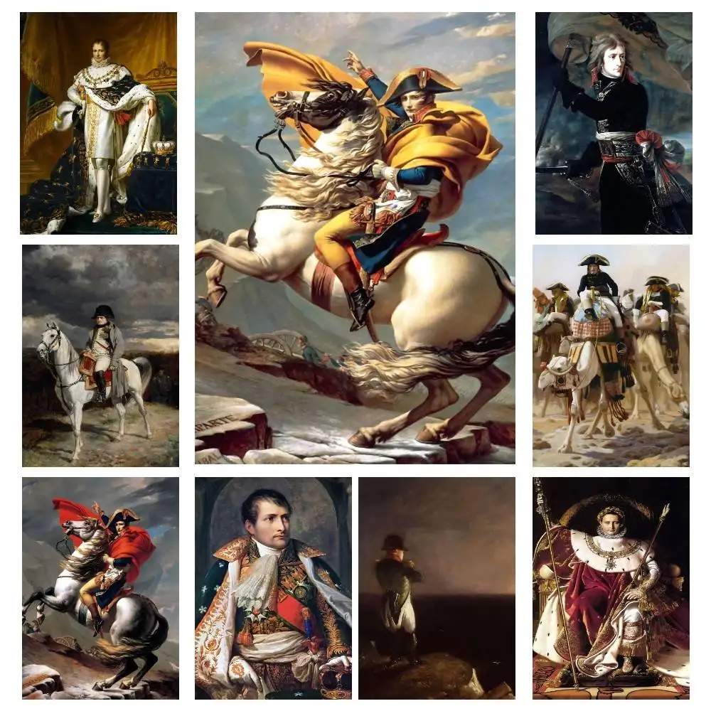 Classic N-Napoleon Bonaparte Portrait Posters High Quality Self-adhesive Wall Art Decorations Color Prints Sticky