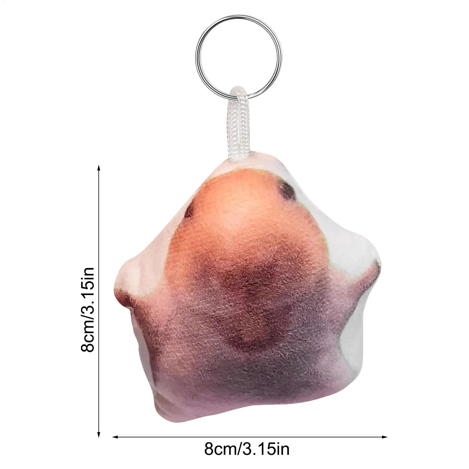 Porte-clés Hamster en peluche, pendentif, conception vocale de rire, breloque de sac, décoration suspendue, accessoire de sac à dos pour garçons et filles