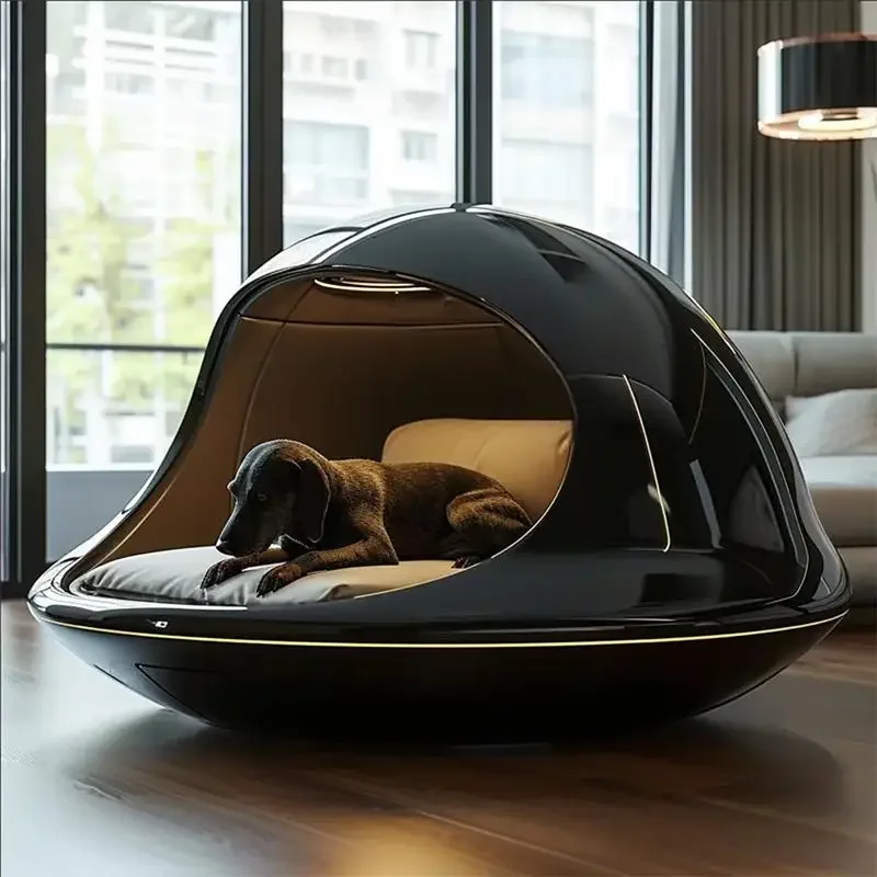 ForHigh-end New Kennel Space Capsule Luxury Villa Large Dog Four Seasons Universal Indoor Dog House Can Be Dismantled And Washed