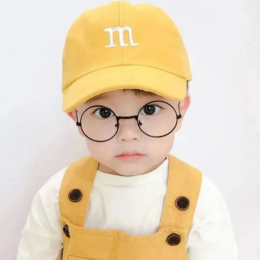 

Регулируемая кепка для девочек и мальчиков, детская бейсболка, солнцезащитная шапка для малышей, хип-хоп кепка с вышитой буквой M, детские кепки для детей 1-6-8-12-15 лет