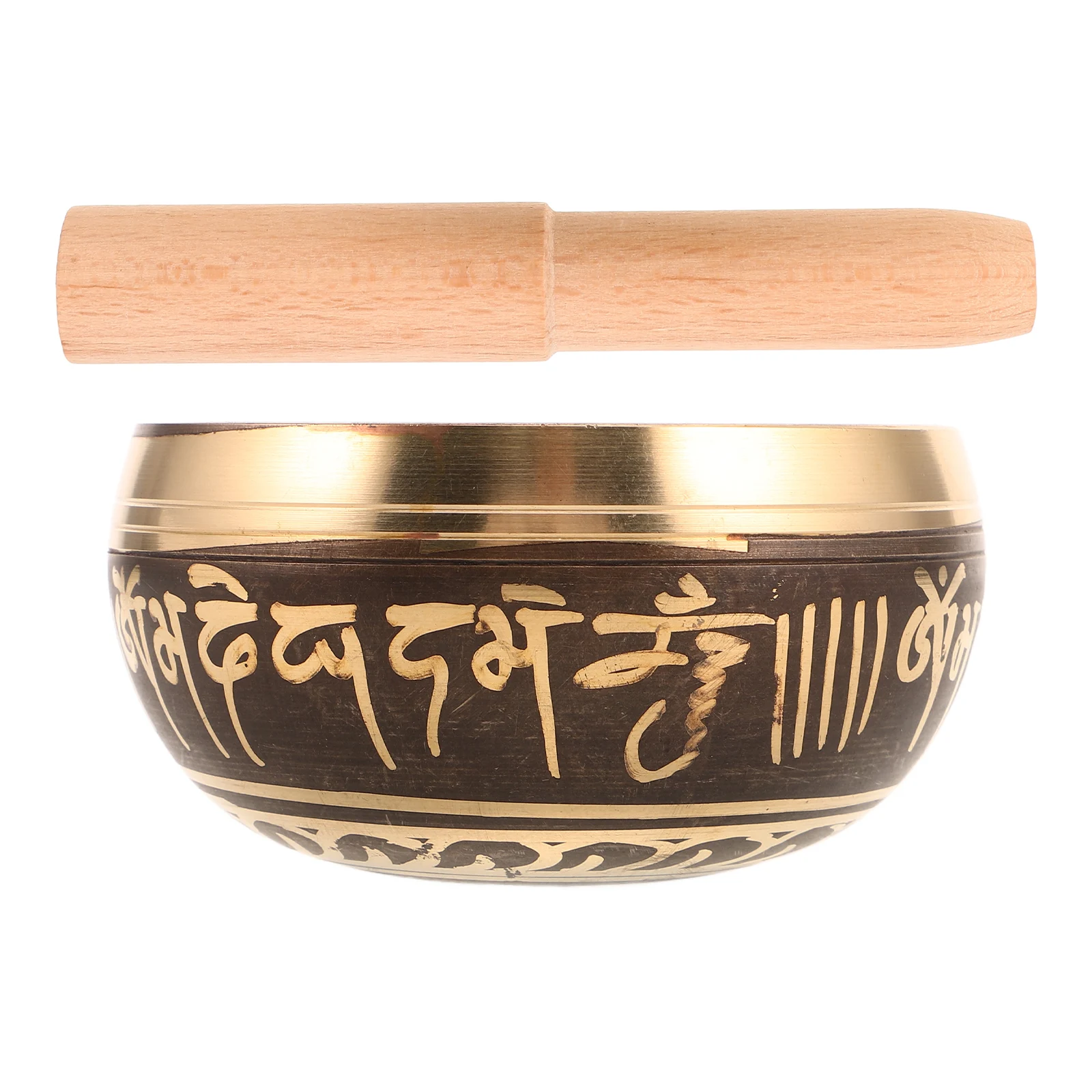 

1Set Tibetan Singing Bowl Copper Metal Handcrafted Sound Bowl for Yoga Meditation Relaxation Decorative Buddhism Accessories