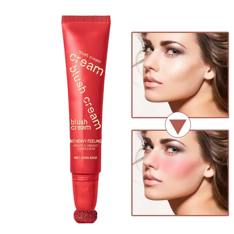 Crema per fard liquido Trucco Crema per fard in polvere lucida Bacchetta di bellezza Cosmetici leggeri non grassi Colore naturale