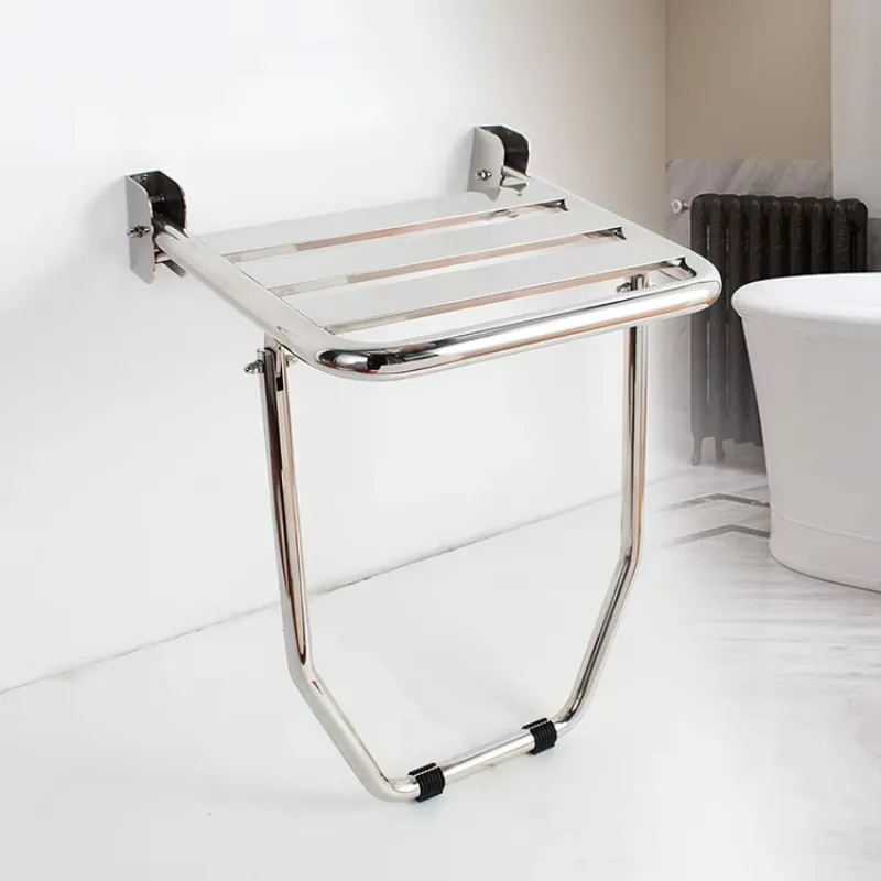 Bathroom and kitchen style accessories Shower shelving with collapsible towel bar