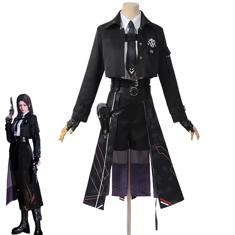 

Love and Deep Space Main Controller Breaking Night Shadow Battle Suit Anime Game Cosplay Costume Fashionable Cool