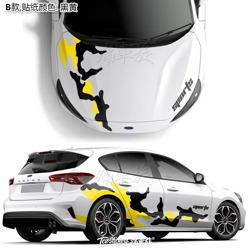 Car Sticker FOR Ford Focus 2019 Camo Body Decoration Modification Sticker Focus Personalized Custom Decal Sticker