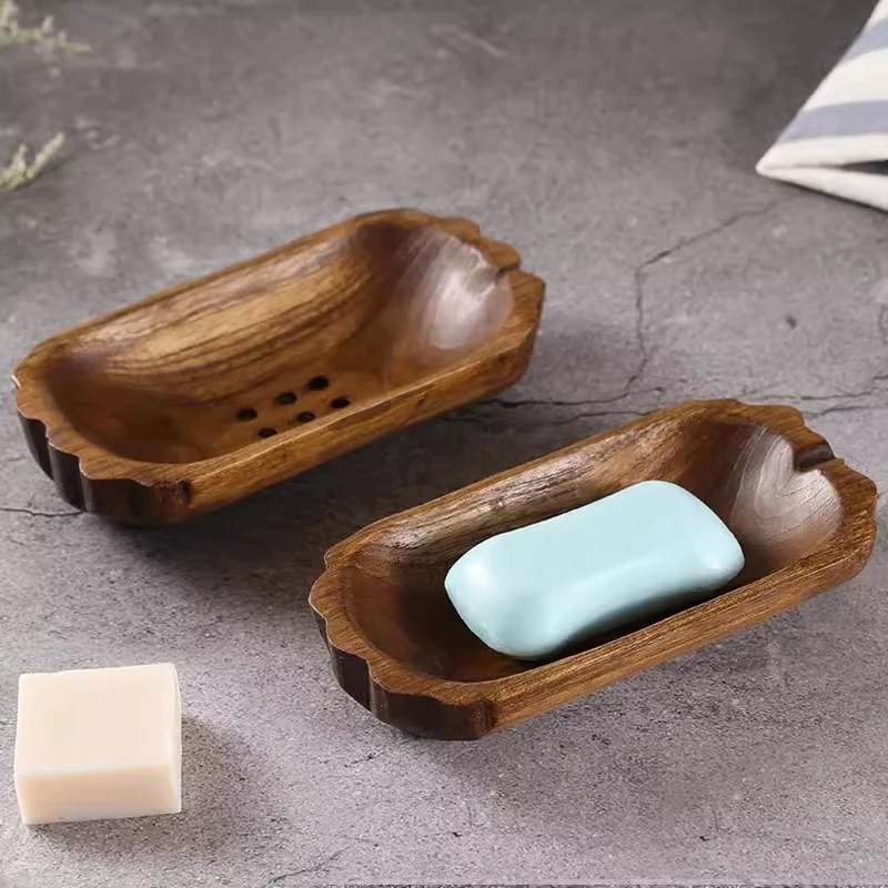 new home decoration, handmade essential oil, Thailand imported drain environmental protection solid wood laundry soap box