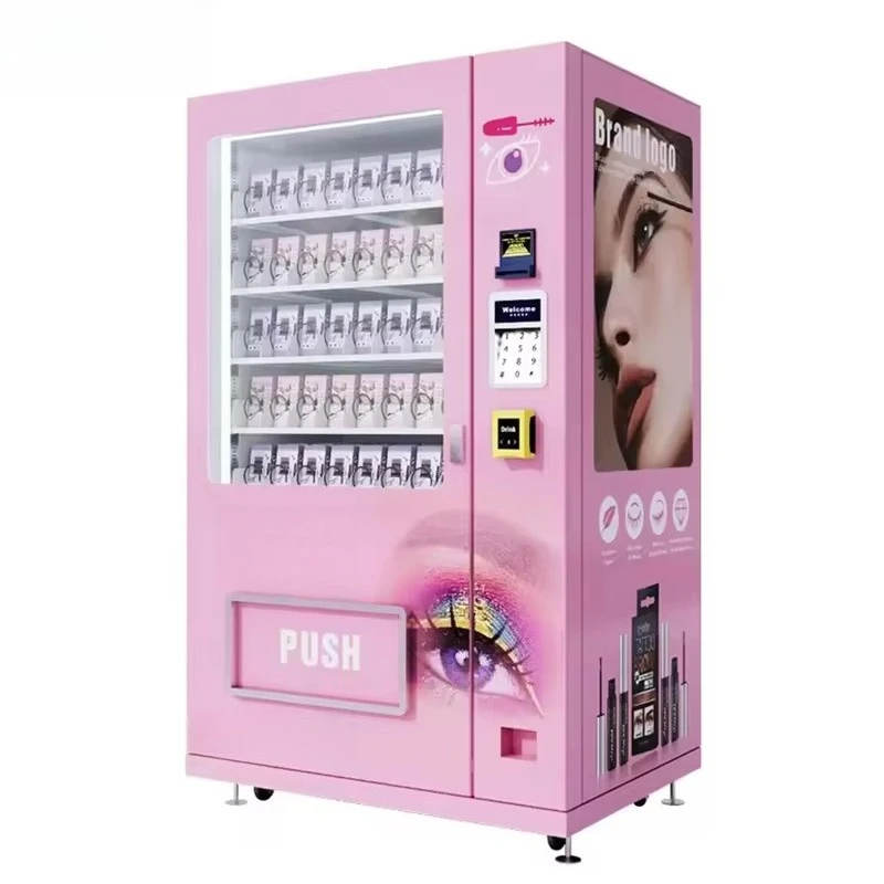 

Machine Touch Screen Hair Eyelash Cosmetics Vending Machine With Card Reader Beauty Lash Vending Machine Support Customized
