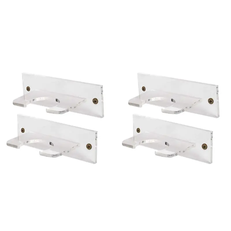 

AEF6-4Pack Baseball Bat Holder For Vertical Display Acrylic Bat Hanger Wall Mount T Baseball Or Softball Bat Bat Rack