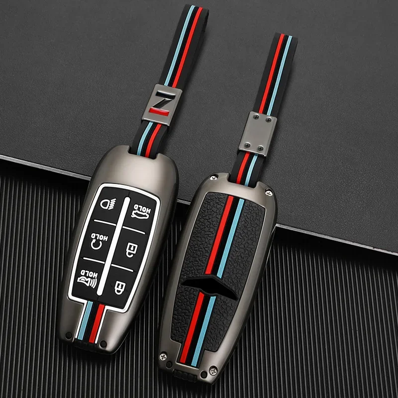Zinc Alloy Car Key Case Cover Protect Shell For For Hyundai Genesis G70 G80 G90 GV70 GV80 EQ900 DH BH G60 Series Accessories