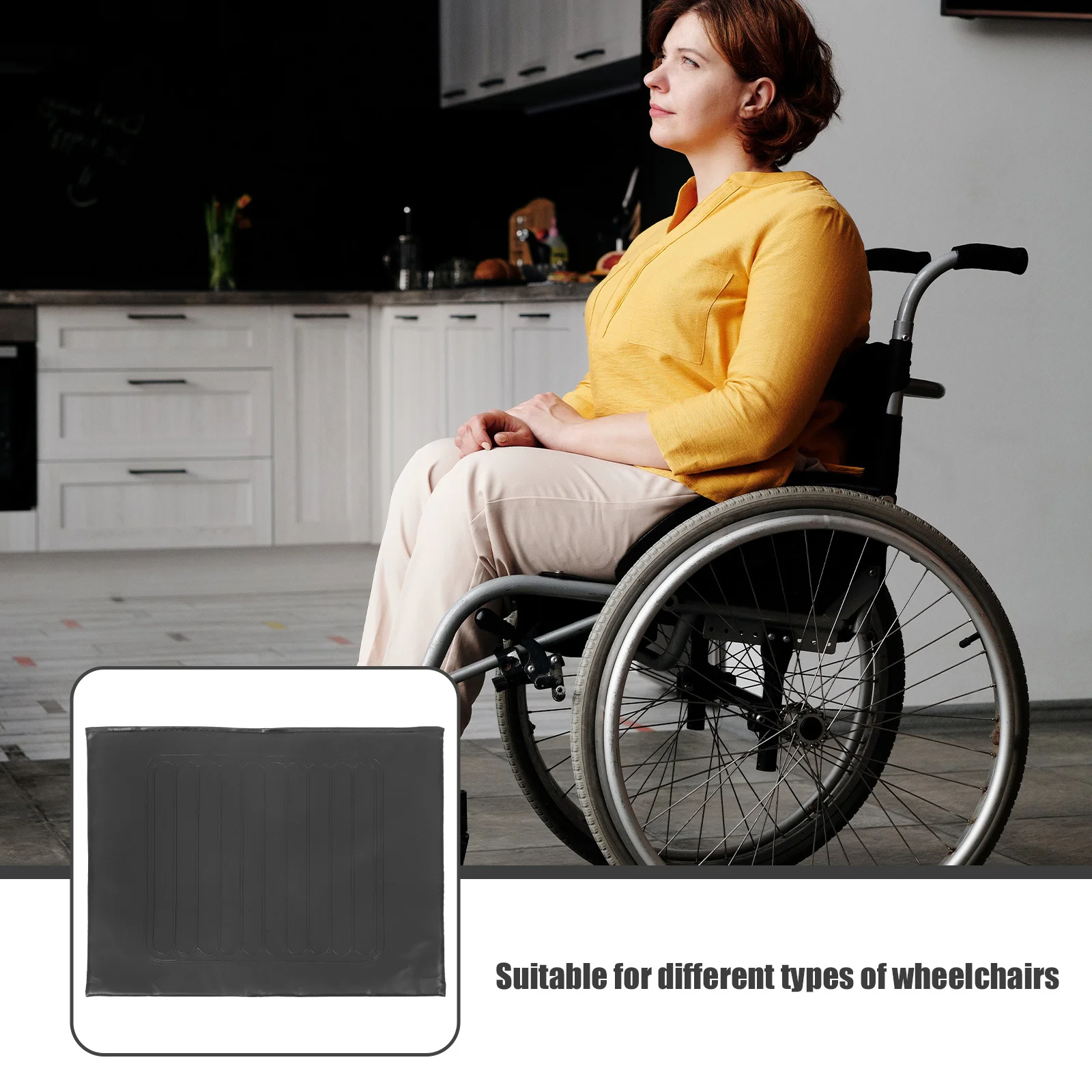 

Wheelchair Seat Pad Comfortable Supple Detachable Seat Cushion for Wheelchairs Easy Clean Replacement Mat Wheelchair Cushions