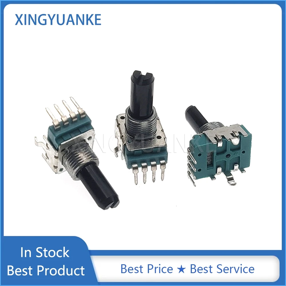 5PCS RK11 Type Single 4-Pin B1K B10K B100K Volume Control Rotary Potentiometer 1K B102 10K B103 100K B104 D Shaft Length 18MM