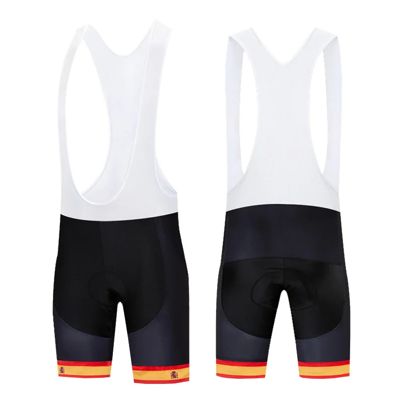 Cycling Bib Shorts Bike, Breathable Gel Padded Trousers, Bicycle Under Summer Shockproof Sport Wear Pant, Spain and Spanish