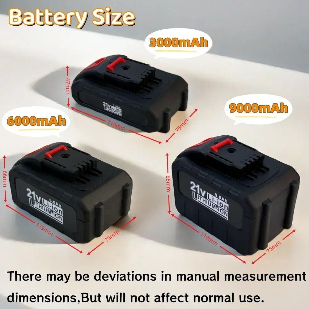 

21V 3.0/6.0/9.0Ah Lithium-ion Power Tool Battery for Worx WA3551 WA3553 WA3641 WG629E WG546E WU268 Battery Replacement