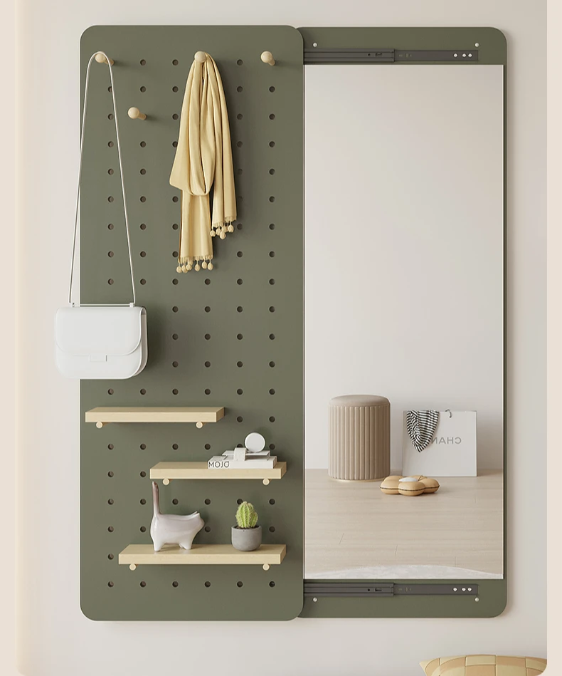 

Invisible dressing mirror for household use, with a full body mirror that can be closed. Sliding mirror at the entrance
