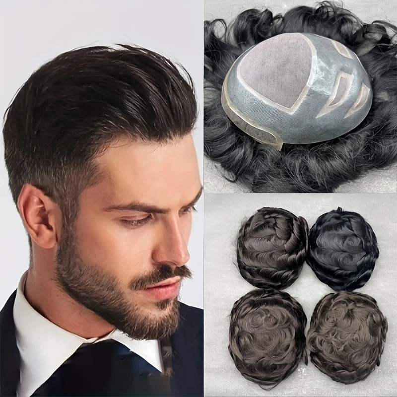 Versalite 100% Human Hair Toupee For Men
