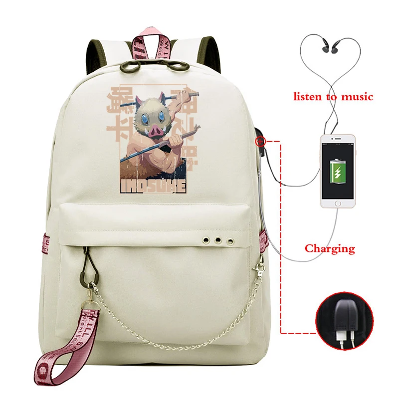 2022 Demon Slayer Anime borse da viaggio Harajuku eco-friendly adolescenti borse da scuola Unisex per bambini Demon Slayer borse sportive