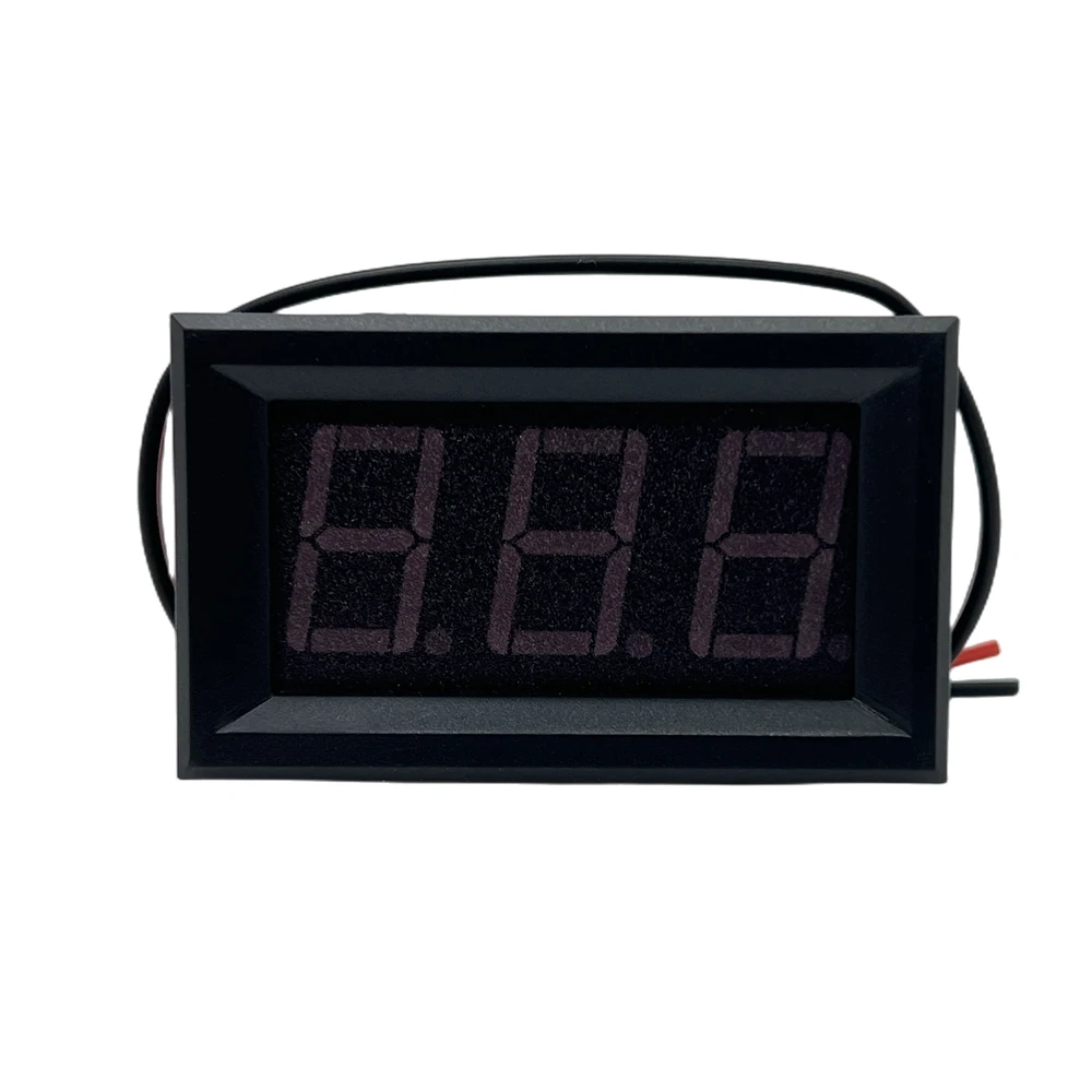 AC 70-500V 0.56 "LED 디지털 전압계 전압 측정기 볼트 도구 도구 2 전선 빨간색 녹색 파란색 디스플레이 110V 220V DIY 0.56 인치