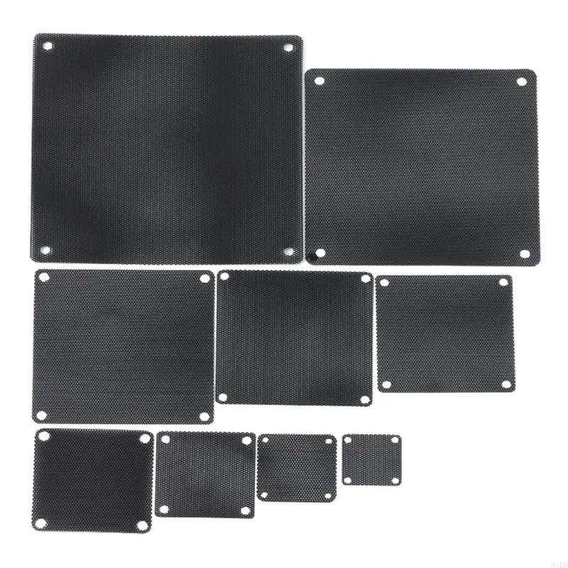 Computer Mesh Frame Dustproof Cover Chassis Dust Cover,3/4/5/6/7/8/9/12/14cm PVC PC for Case Fan Cooler Dust Filter