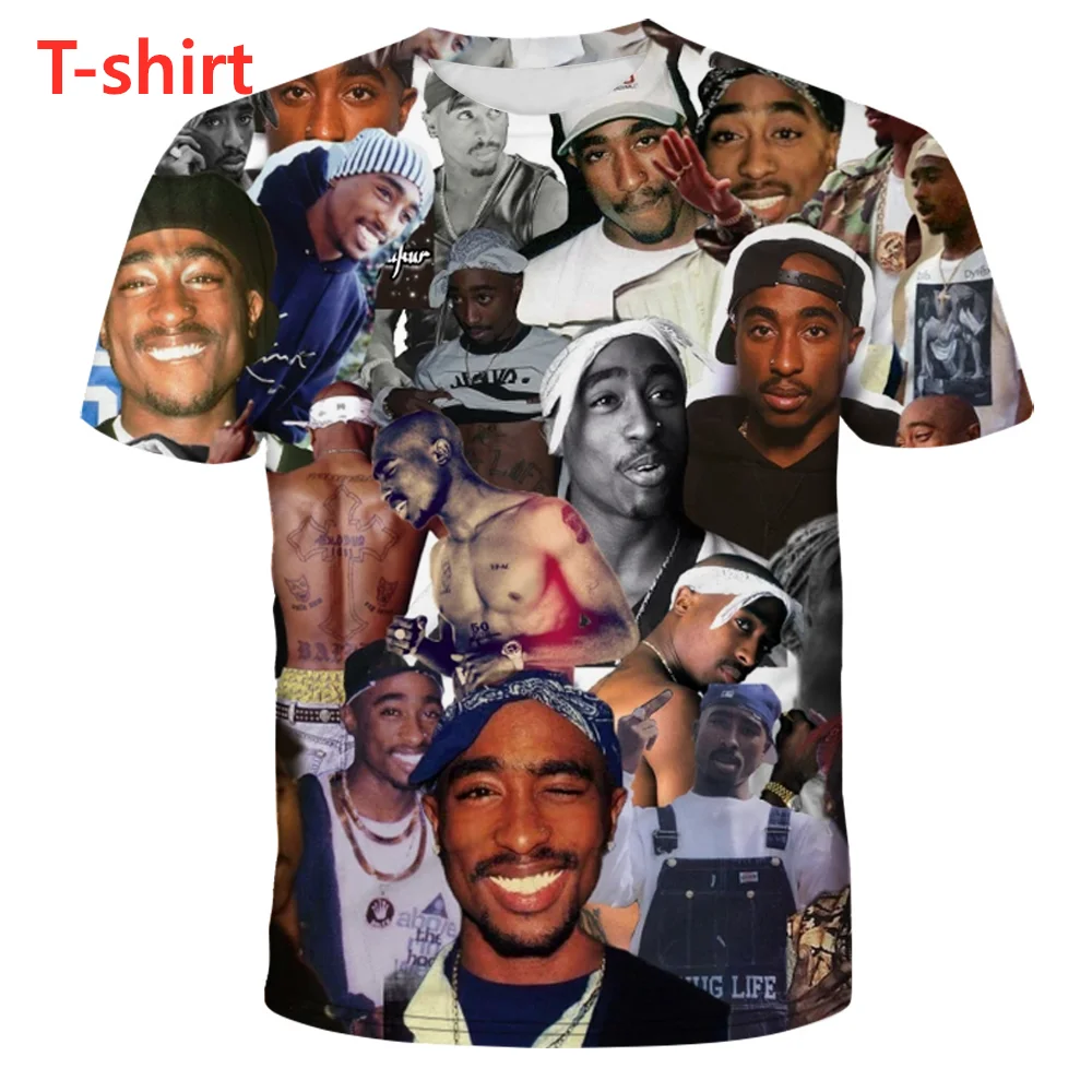 New 3D Print Causal Clothing  Legend Rapper Tupac 2Pac Fashion Men Women  T-shirt Plus Size Size S-7XL