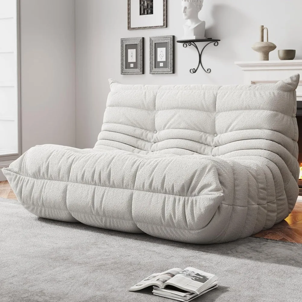 

Adult-Sized Memory Foam Bean Bag Chairs: Plush Teddy-Soft Floor Seating for Cozy Reading Nooks