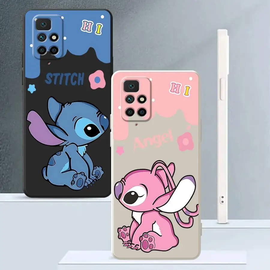 Мягкий чехол из ТПУ для Xiaomi Redmi 9 8 A1 14C A2 K60 13C 12C 10 A3x K40 Disney Stitch Angle