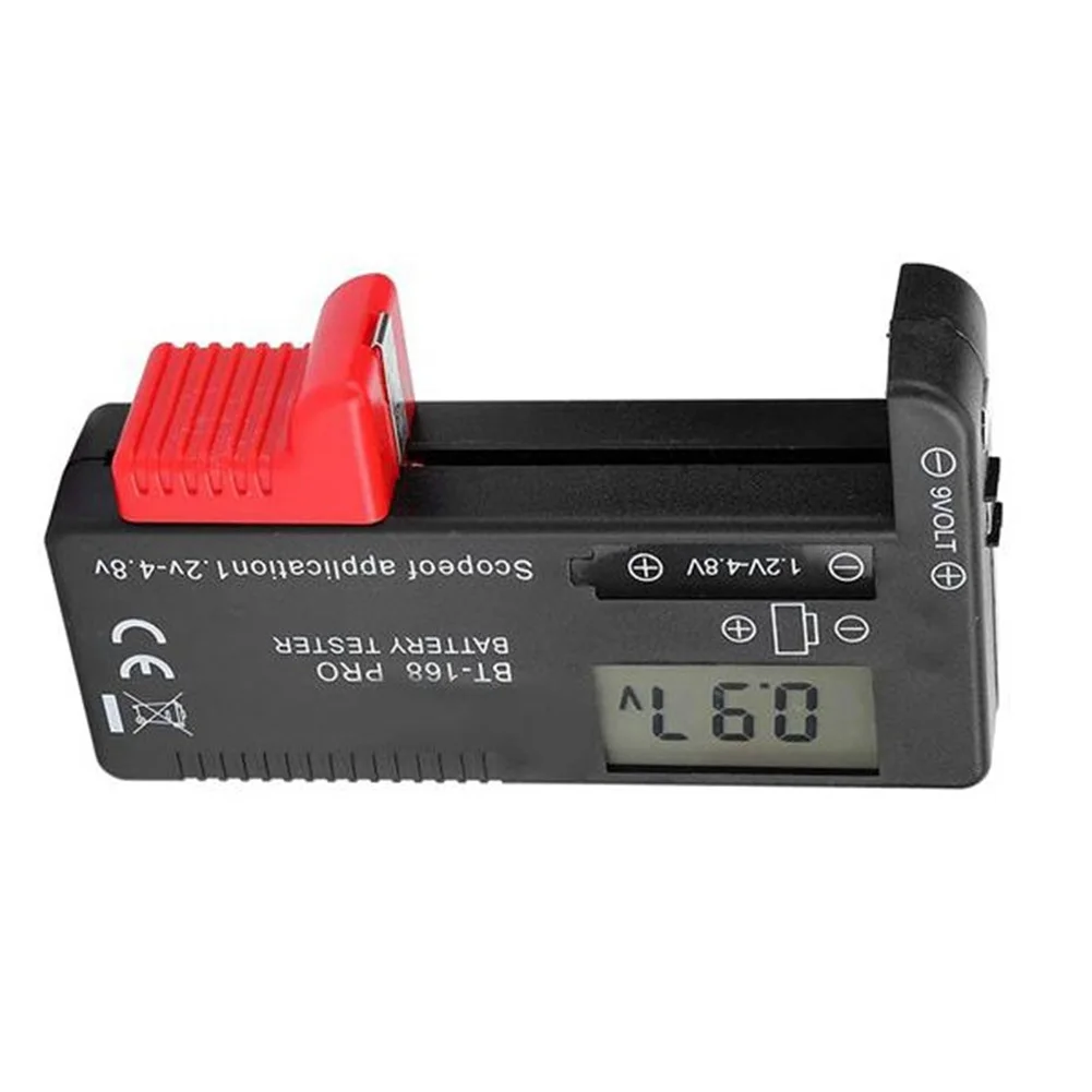 BT-168 pro batterie kapazität tester digitale batterie checker kunststoff tragbare zelle tester für aa 1,5 v 9v