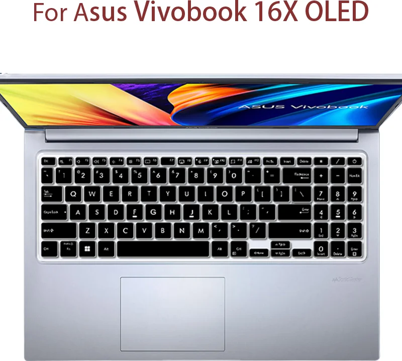 For ASUS Vivobook 16X OLED F1603 ZA F1603ZA F1603Z M1603 M1603Q M1603QA X1603 X1603Z X1603ZA 16 inch Laptop Keyboard Cover Skin