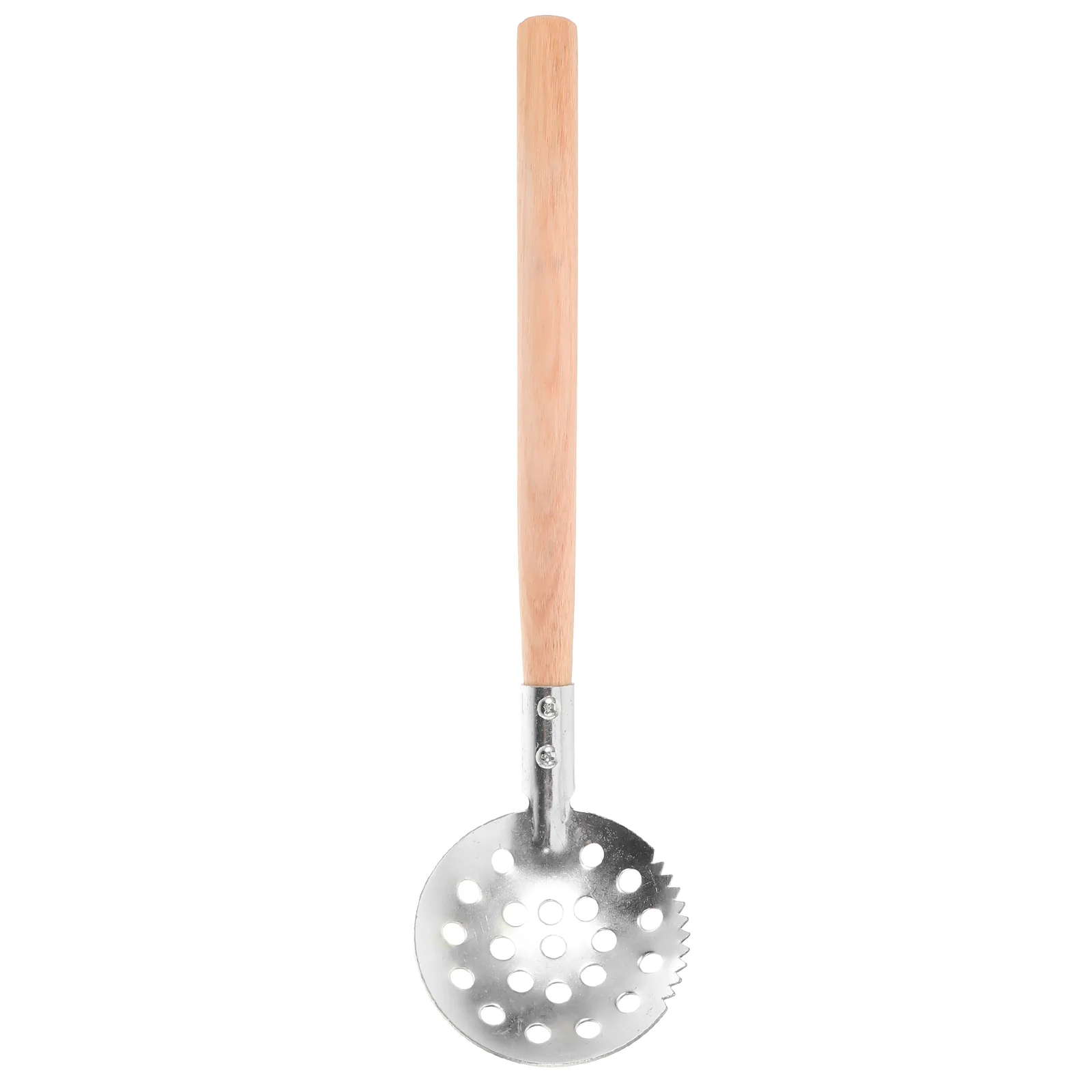 

Serrated Ice Fishing Spoon Outdoor Scoop Reusable Skimmer Accessory Gear Ergonomic Equipment Long Handle Supply