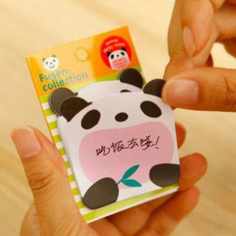 22pcs Cartoon Animals Cute Sticky Notes Note Paper segnalibro creativo autoadesivo Note Paper materiale scolastico messaggio Sticker